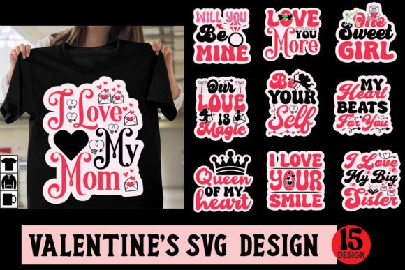 Download Valentine’s Day Retro Designs Bundle - Retro designs Collection