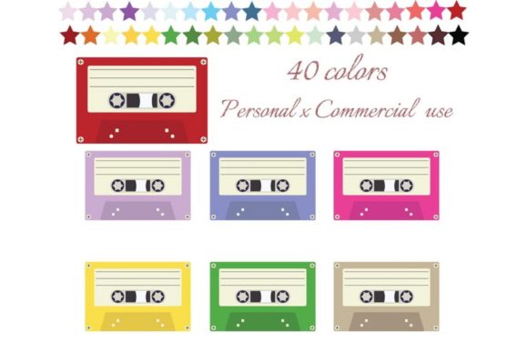 Download Retro Cassette Tape Clipart - Cassette tape Collection