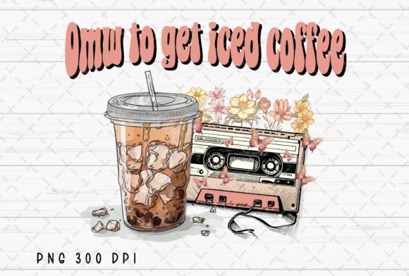 Download Iced Coffee Retro Cassette Tape Flowers - Cassette tape Collection