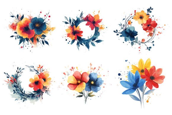 Download Watercolor Floral Logo with Soft Hues - Soft hues Collection