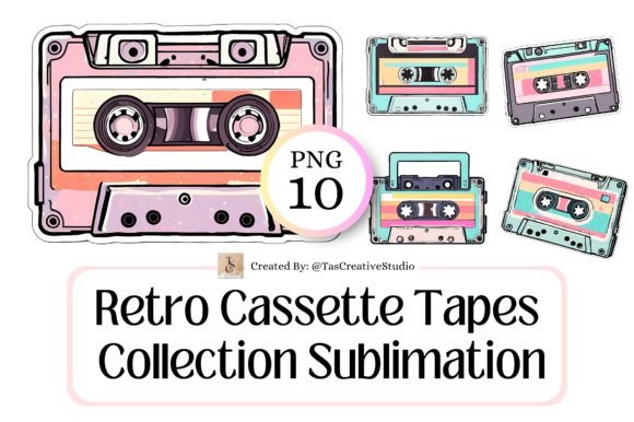 Download Retro Cassette Tapes Pastel Sublimation - Cassette tape Collection