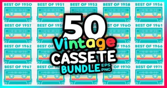 Download Vintage Retro Cassette Tape Bundle - Cassette tape Collection