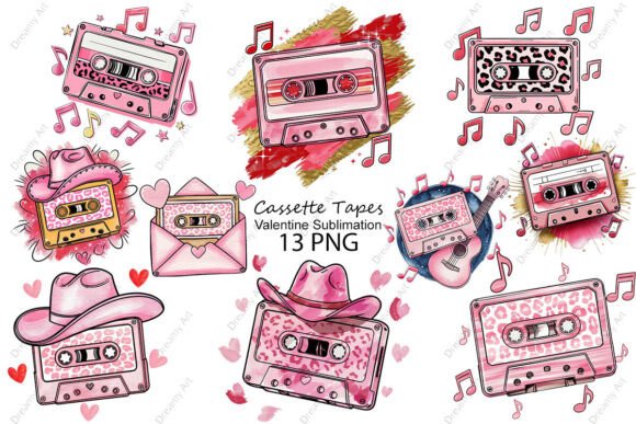 Download Valentine Cassette Tapes PNG Sublimation - Cassette tape Collection